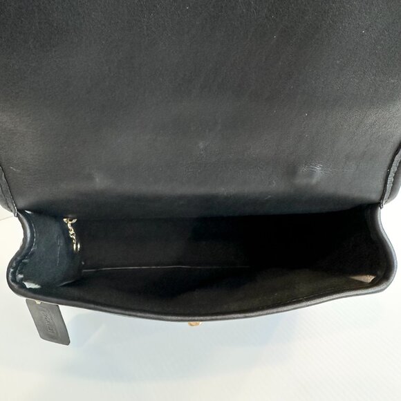 Vintage COACH Court Bag - EUC Black Leather with Brass Made pre-1994 in USA - Picture 10 of 16